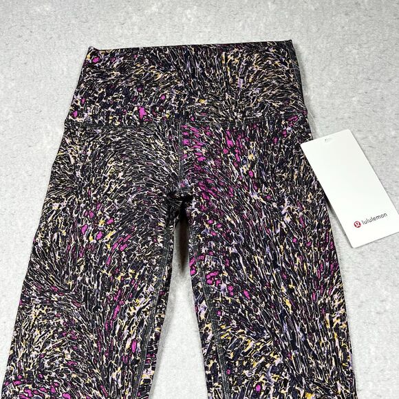 Lululemon Wunder Train Leggings Size 4 Topography Multi High-Rise Athleisure - Picture 2 of 13
